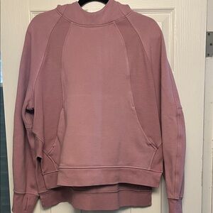 Lululemon Scuba Oversized Side Split Pullover Size M/L Rose Blush